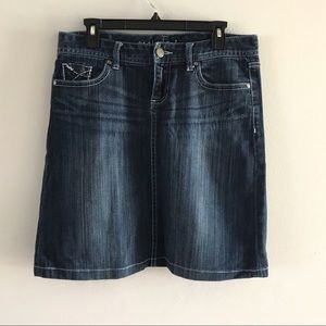 Maurices Knee length jean skirt